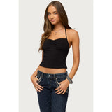 Minsoo Shredded Back Halter Top 4