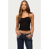 Minsoo Shredded Back Halter Top 3